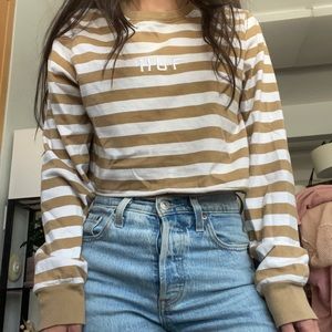 HUF striped croptop